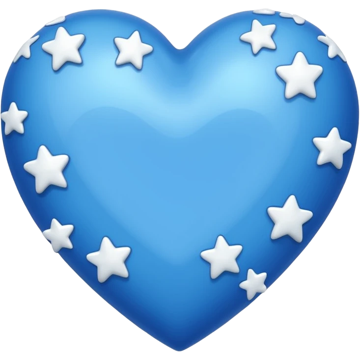 can you generate a blue heart with stars emoji