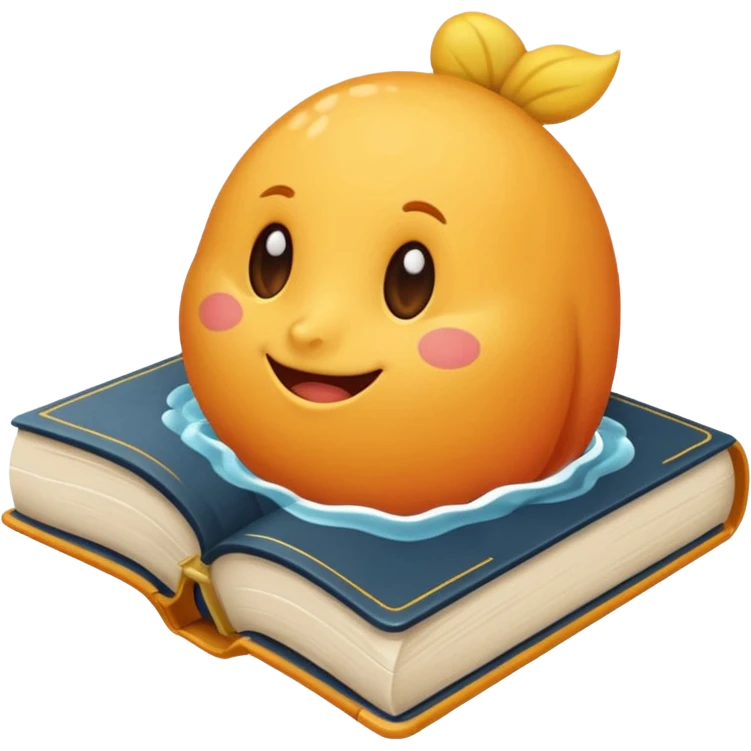 Livro cor salmão emoji