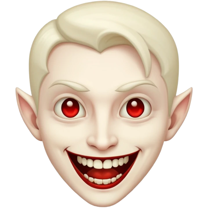 Vampire smiling emoji