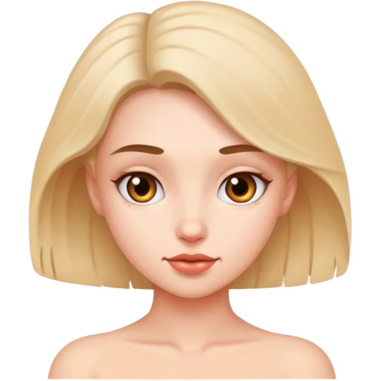 Девушка без одежды emoji