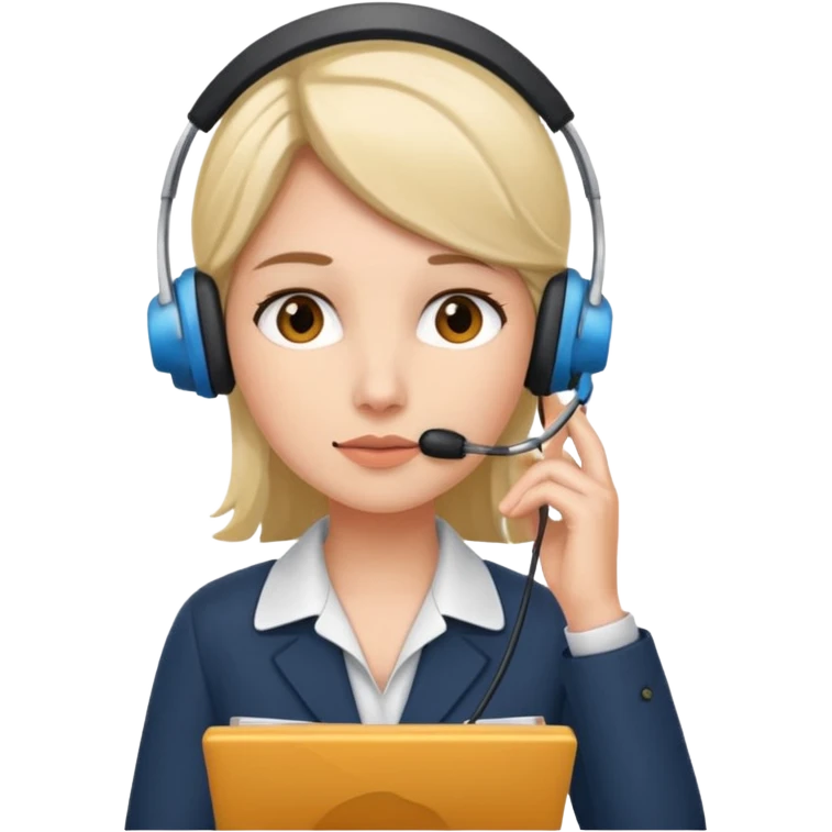 receptionist thinking emoji