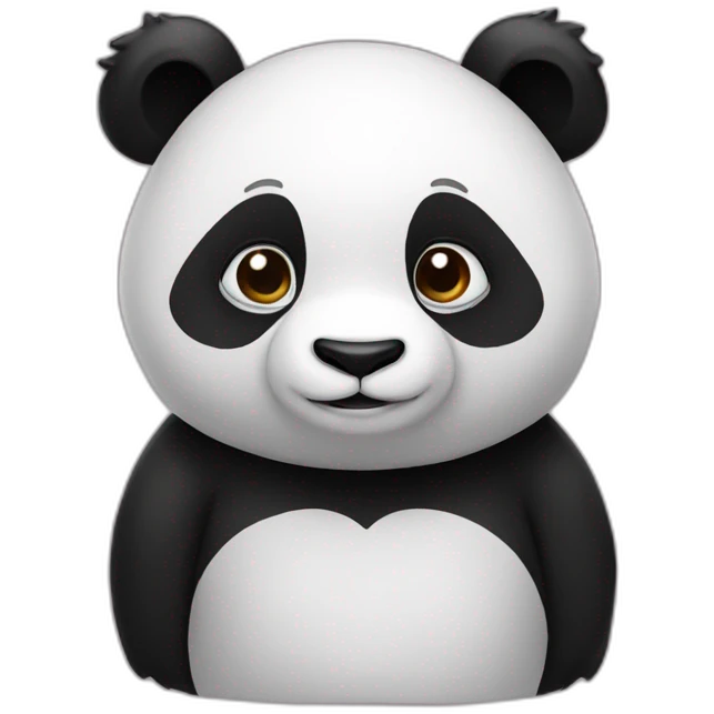 Panda heart emoji