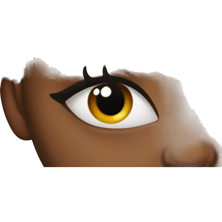 Black girl with long eyelashes emoji
