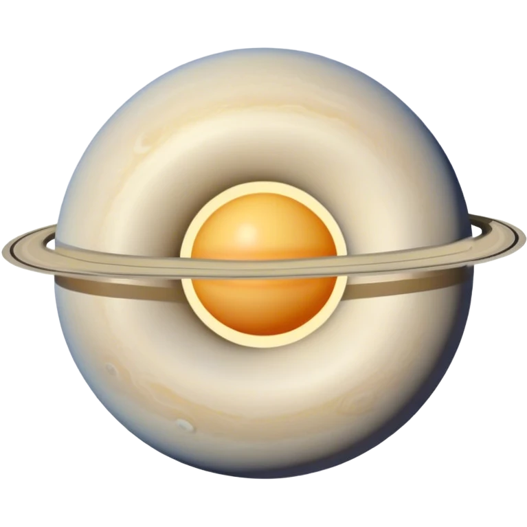 A celestial body that looks like a human butt and has a Saturn ring around it  emoji