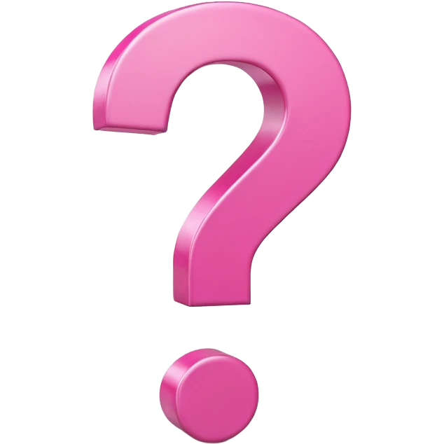 pink question  emoji