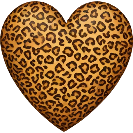 Panterprint heart emoji