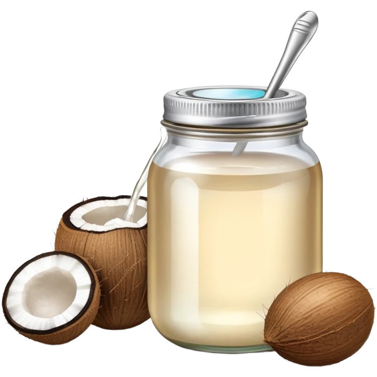 Keys and coconut oil  emoji