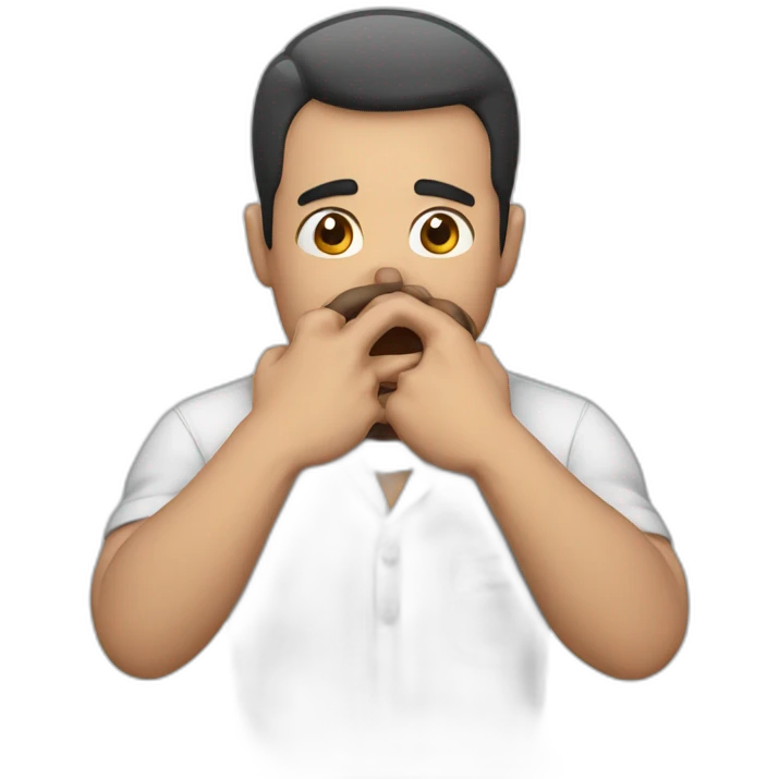 a man choking emoji