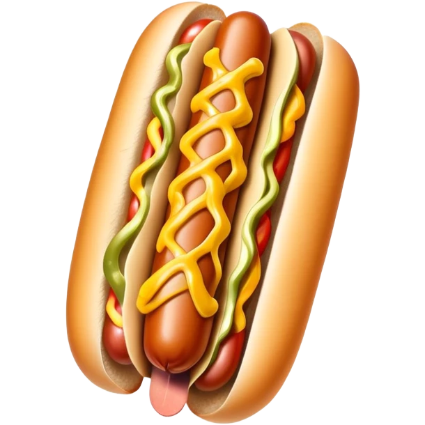 Hot dog emoji