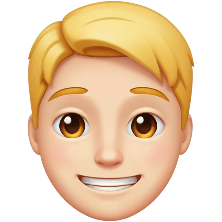 Hurt and smile face emoji