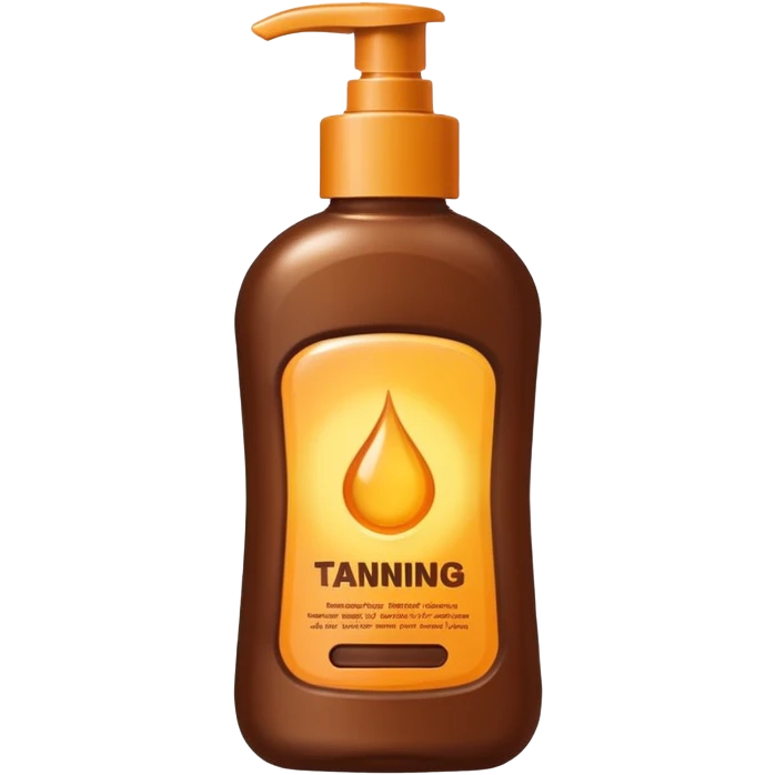 Tanning lotion brown  emoji