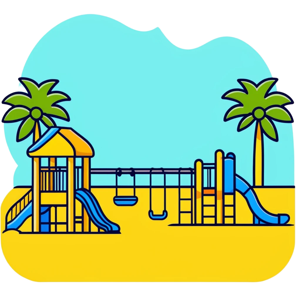 children's playground with jungle gym emoji
