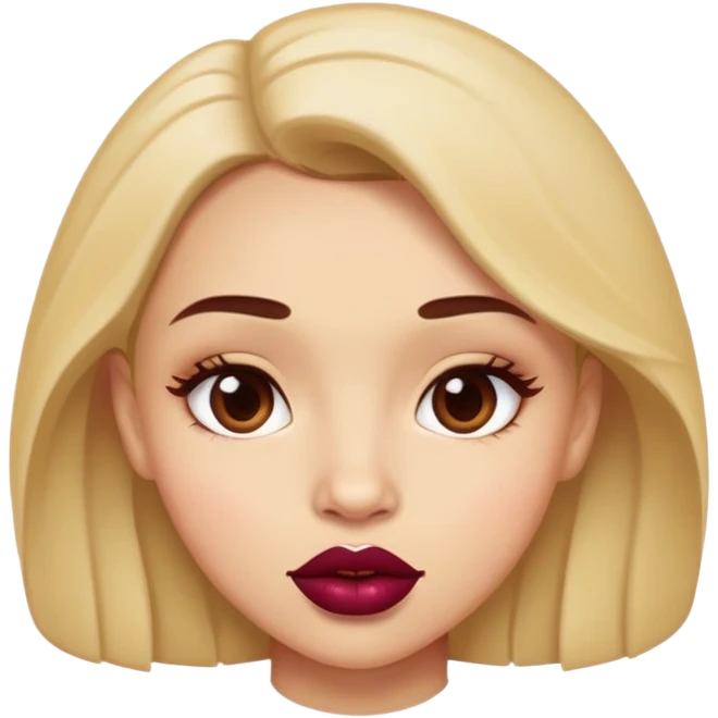 girl with raisin lips emoji