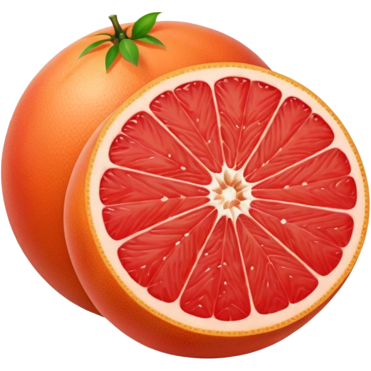red grapefruit emoji