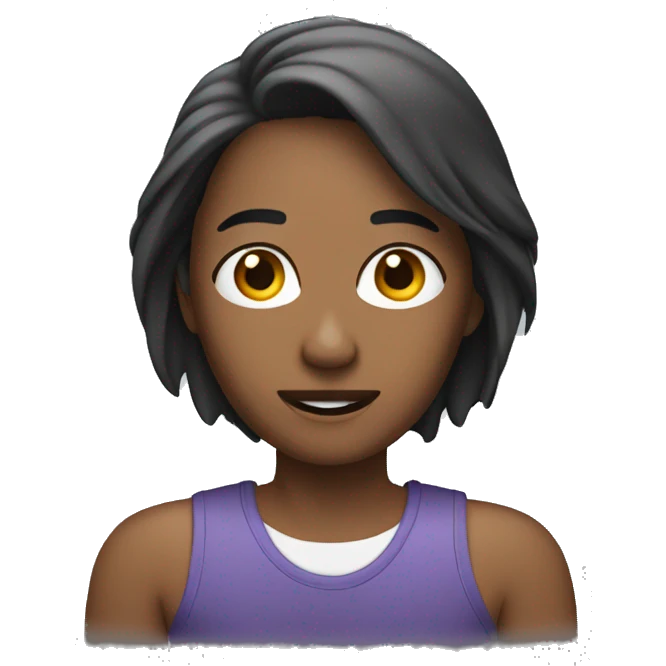 Una persona viendo videos desde su iphone emoji