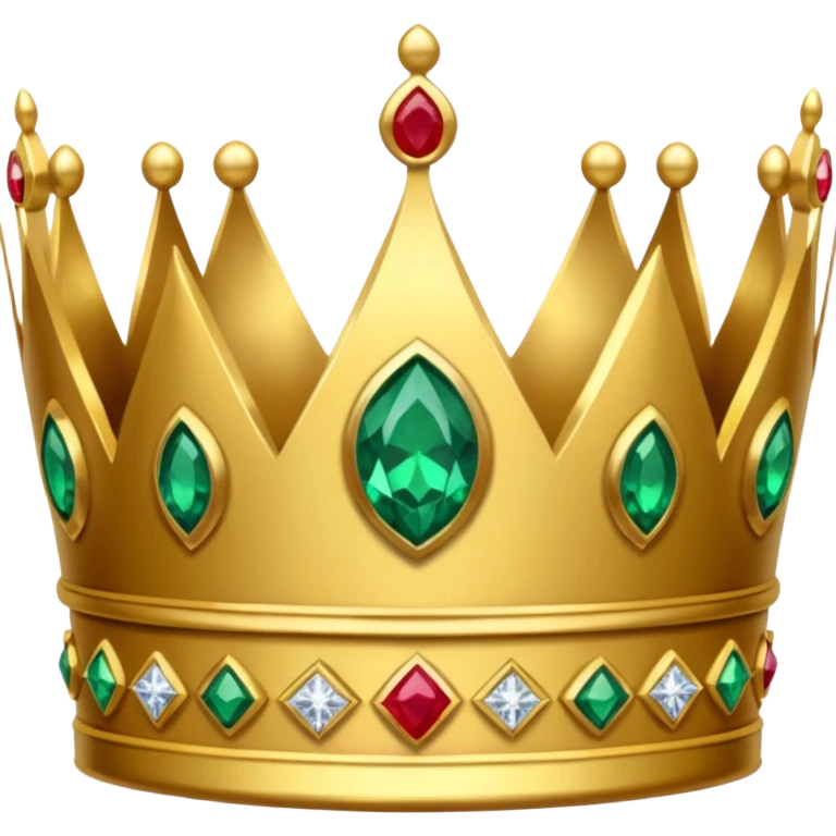 ornate crown with jewels emoji