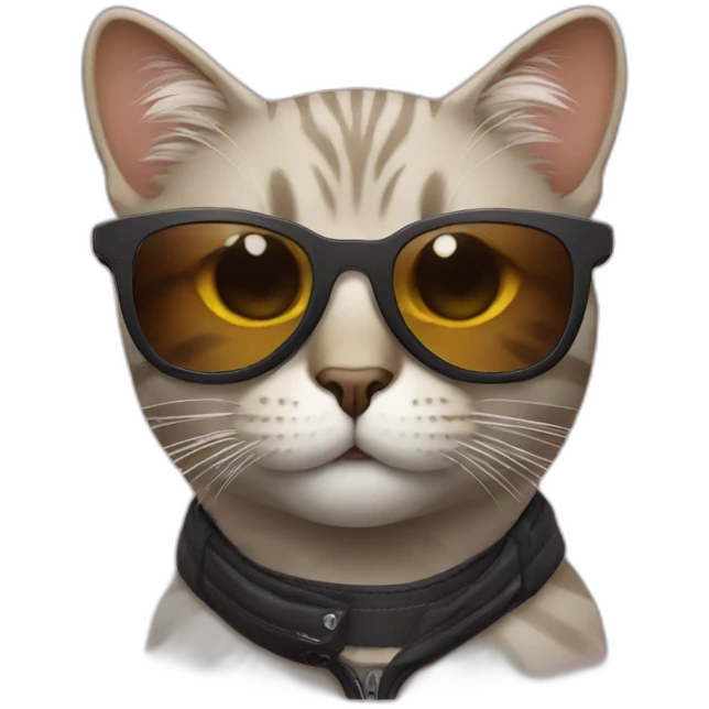 Cat with sunglasses emoji