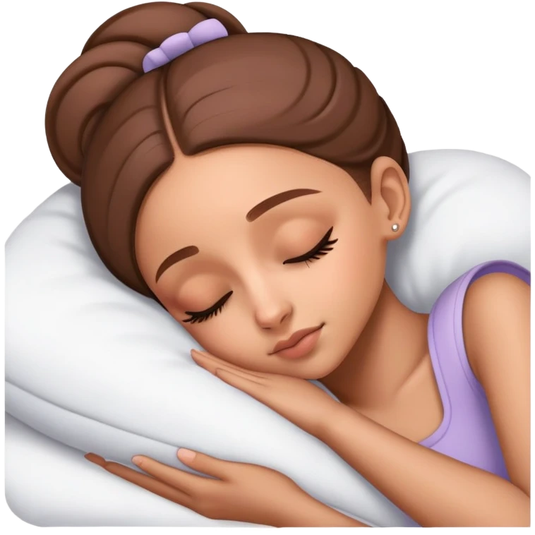 Ariana Grande sleeping emoji