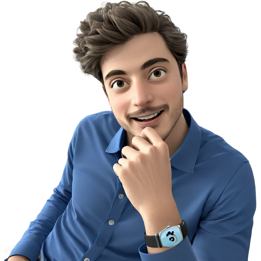 smiling boy in blue shirt emoji