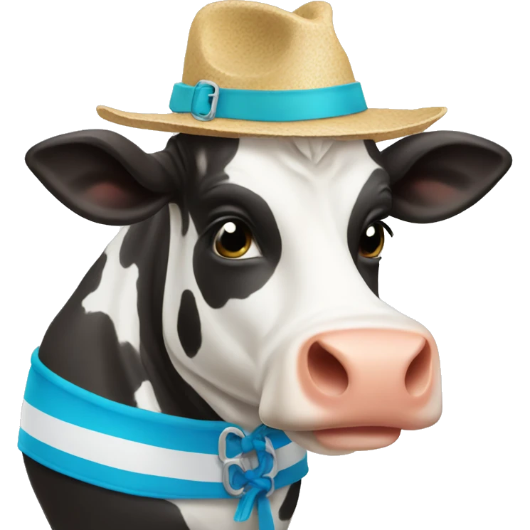 Cow with bikini  emoji