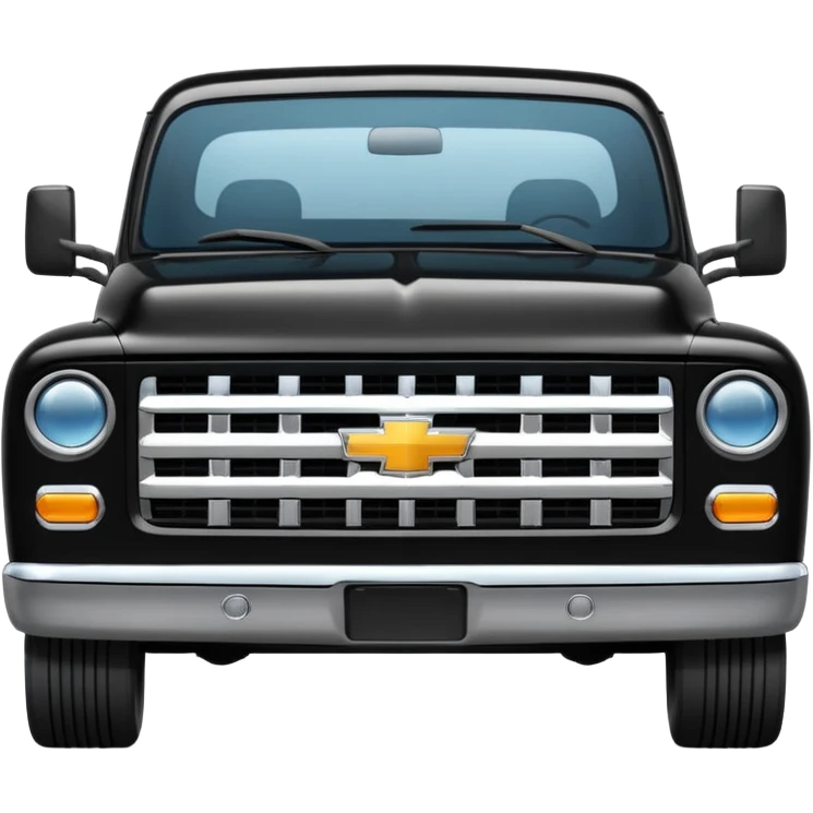 Black Chevy Truck emoji