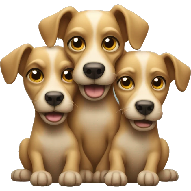 Three headed dog emoji
