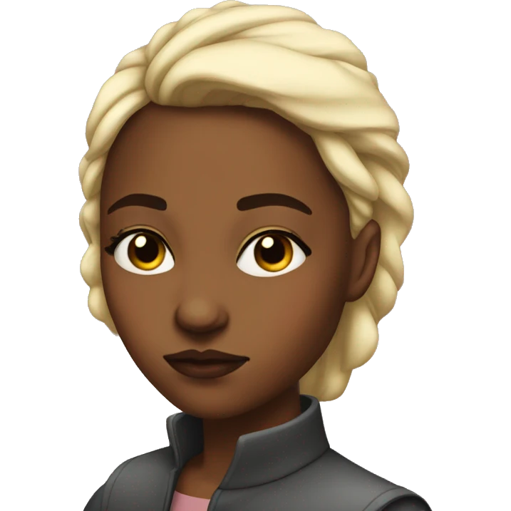 Black girl giving a side eye stocklohm aesthetic  emoji