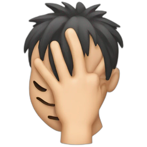 Face palm emoji