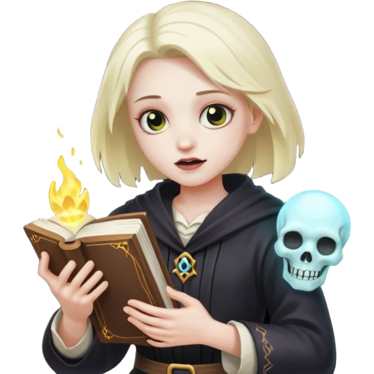 Apprentice necromancer – Clumsy, book glowing















 emoji