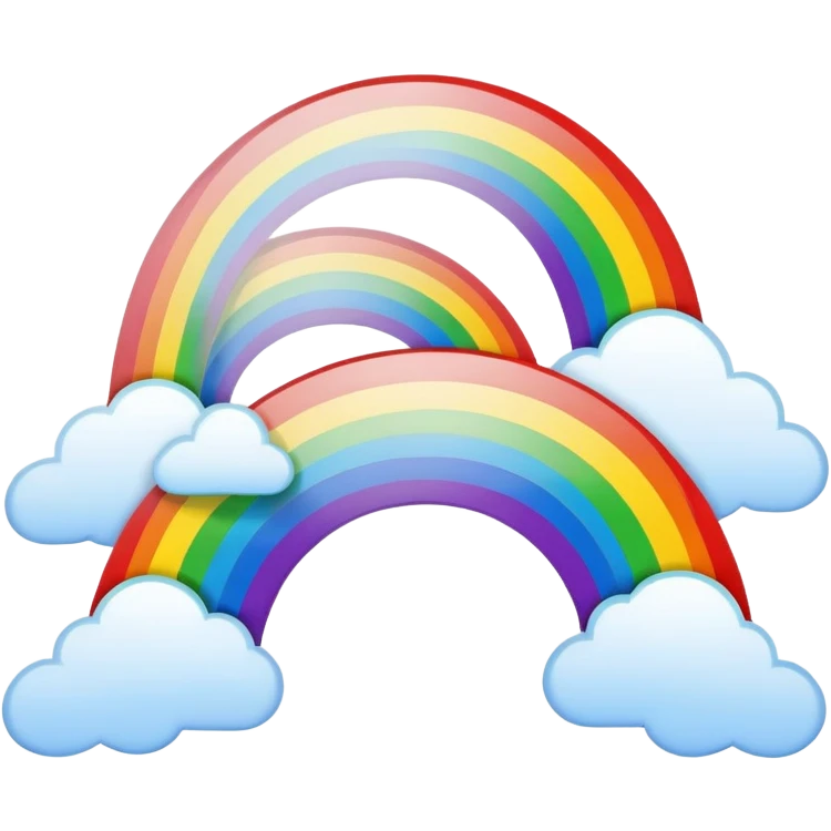 Double rainbow emoji