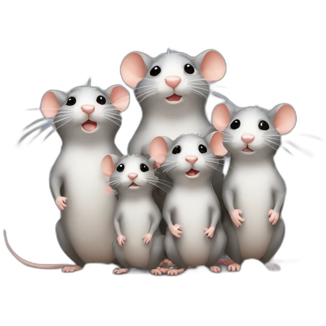 Family of rats emoji