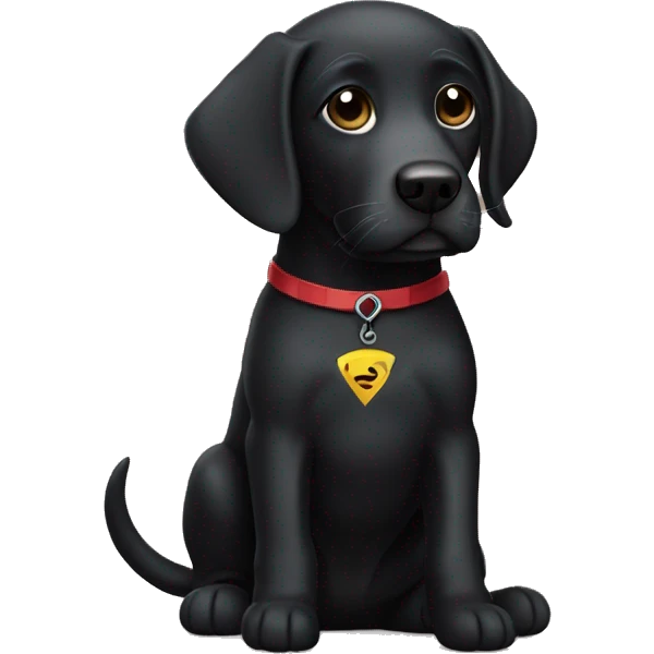 black lab superher emoji
