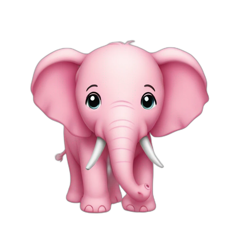 Elefante cor de Rosa  emoji