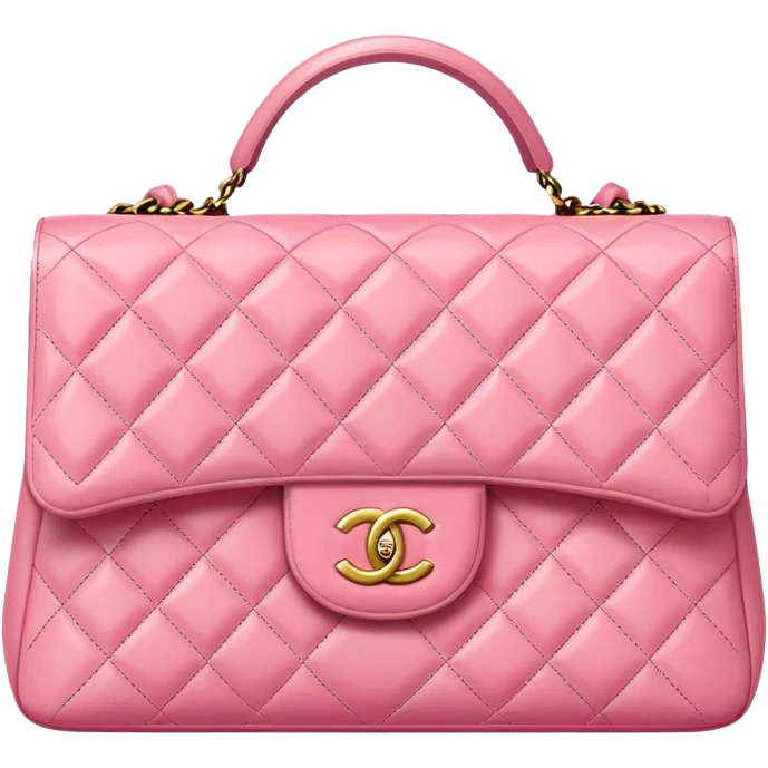 chanel pink purse  emoji