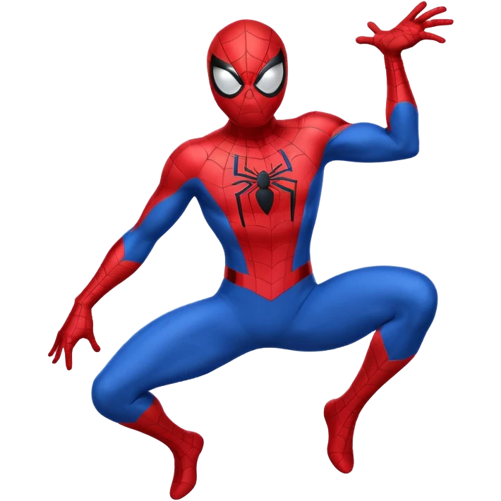 Spiderman full body doodle shock with cartoon 2Dflashes emoji