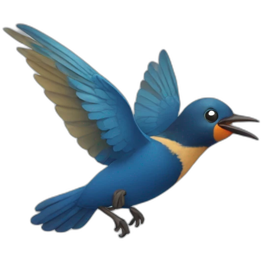 Birds fly emoji