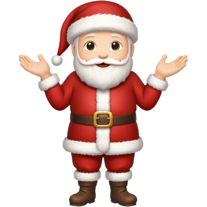 papai noel fofinho de corpo inteiro emoji