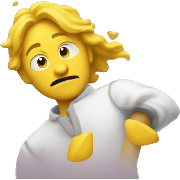 Tête jaune qui juge  emoji