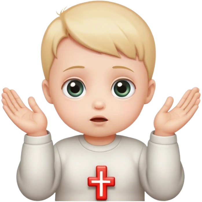 Praying hands 100 sign baby big eyes emoji
