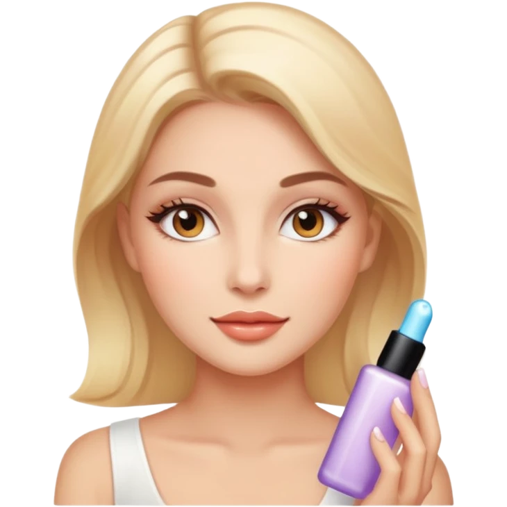 create me an image for a vertical in my super app, which is a beauty vertical emoji