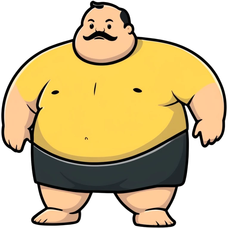 Fat man emoji