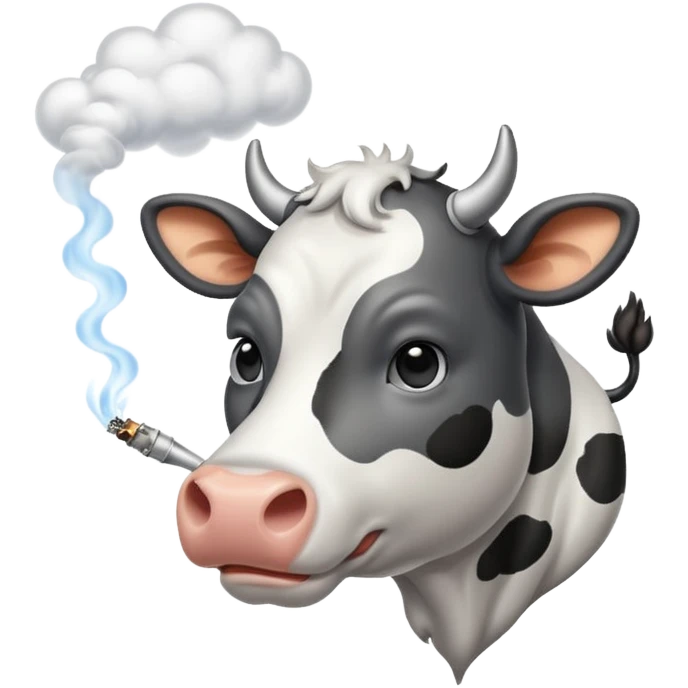 cow smoke weed emoji