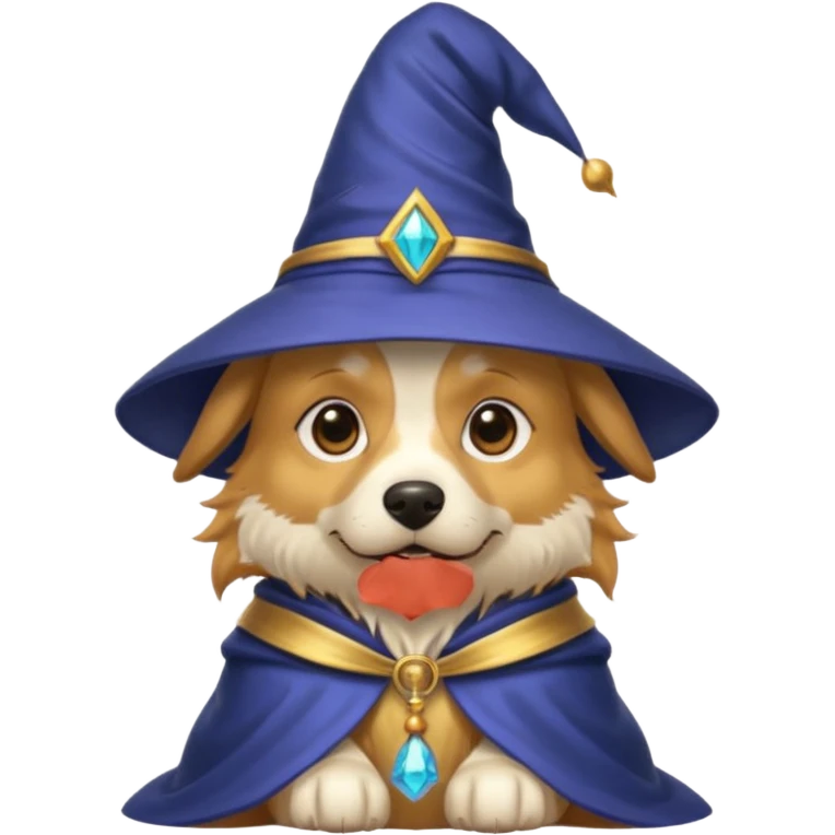 Dog wizard emoji