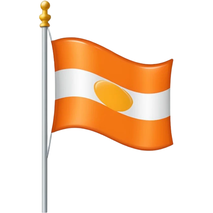 a flag with these colours:                          🧡 emoji