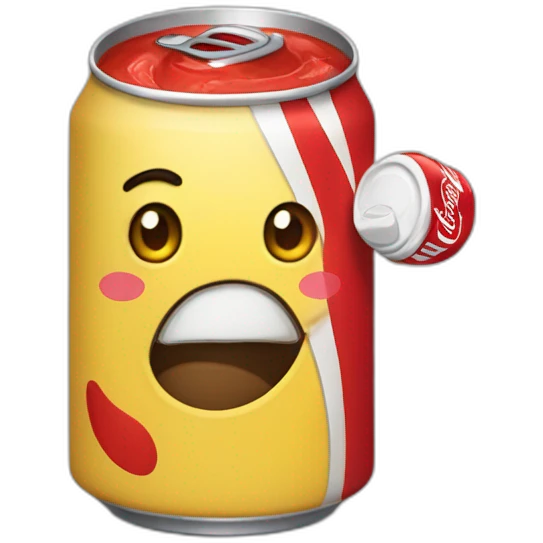 Un caca qui vomi du coca cola emoji