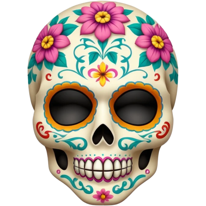 Calavera con mascara emoji