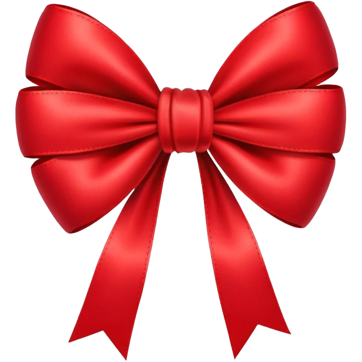 Hearts with bow emoji