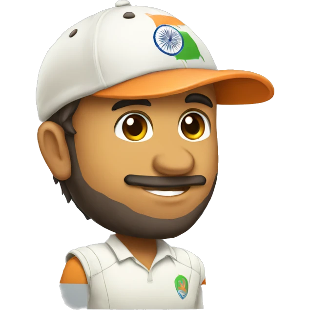 indian cricket team cap emoji