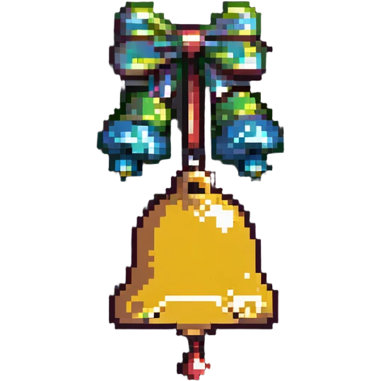 pixel art ghungroo bells for Indian classical dance emoji