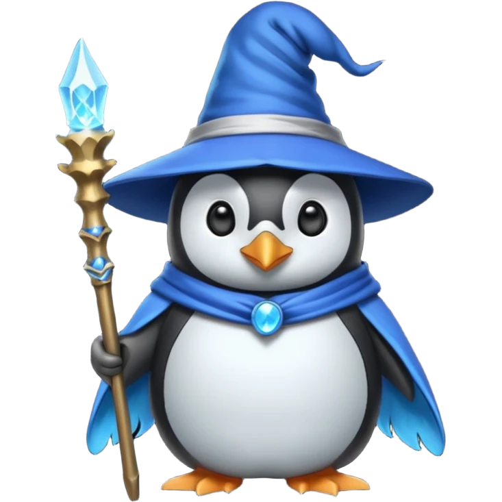 Penguin Wizard emoji